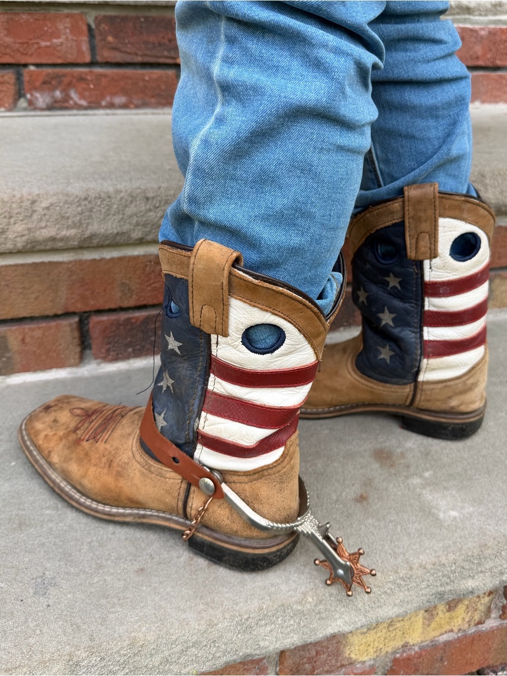 Size 3 // Patriotic Cowboy Boots